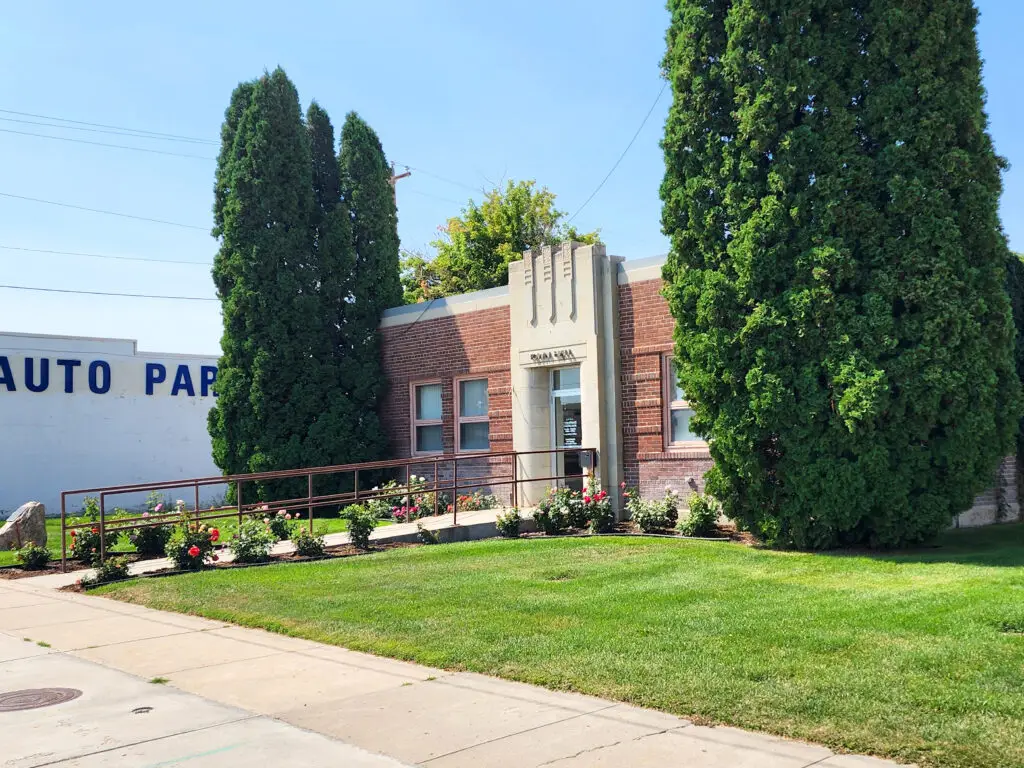 Side view of the Lovell Town Hall