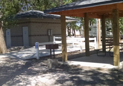 Camper Park Gazebo and Restroom